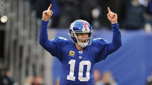 Eli Manning New York Giants Super Bowl 2012