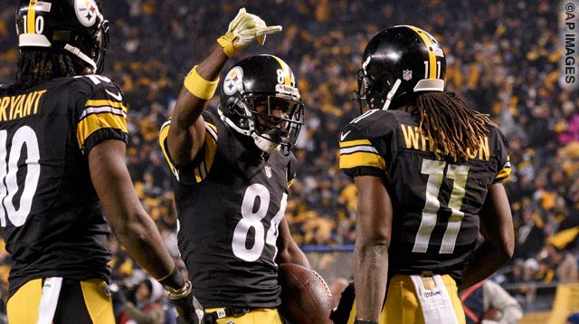 Steelers' Antonio Brown penalized for use of goalpost after TD