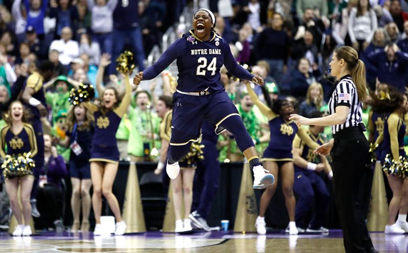 Womens Final Four Recap Notre Dame Overcomes Connecticut 91 89 In Overtime Classic For The 7439