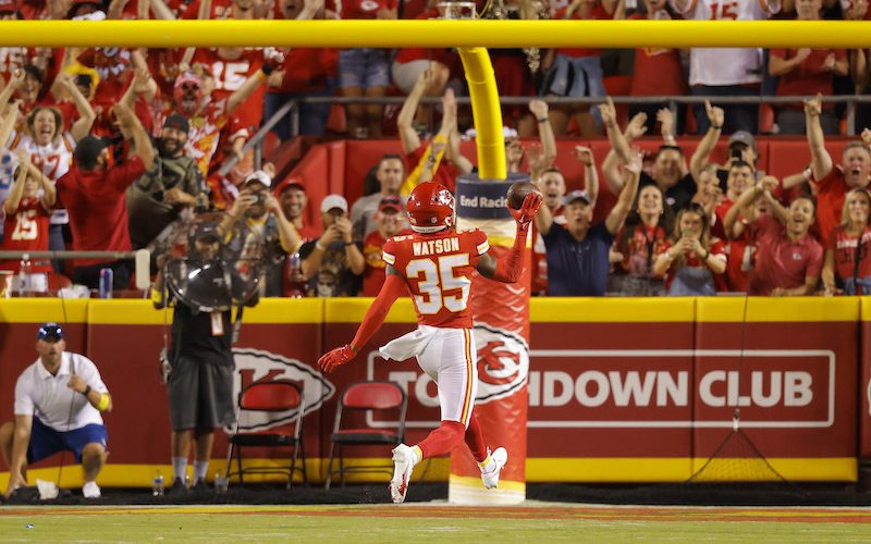 Kansas City Chiefs' Jaylen Watson returns Justin Herbert interception 99  yards for a TD