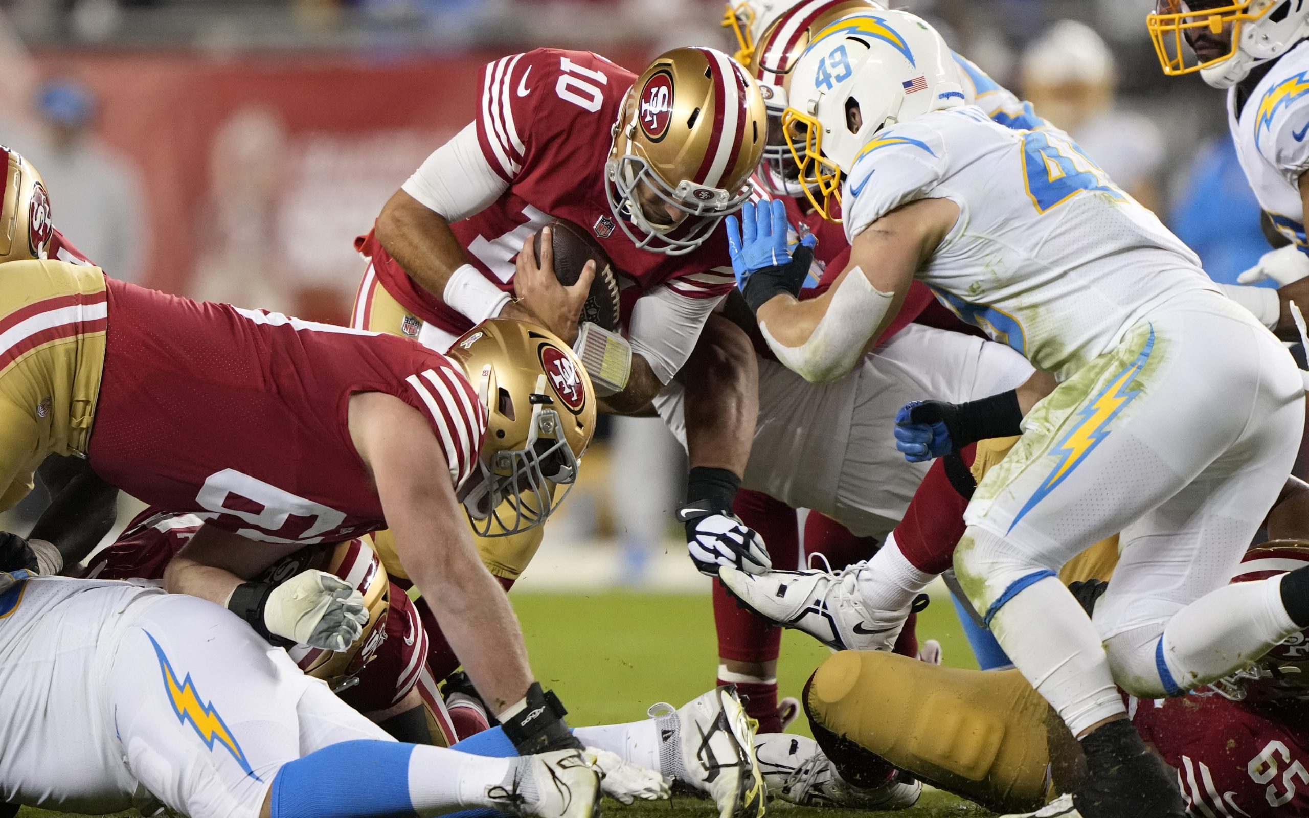 49ers' loaded offense might opt to be one-dimensional vs. Chargers