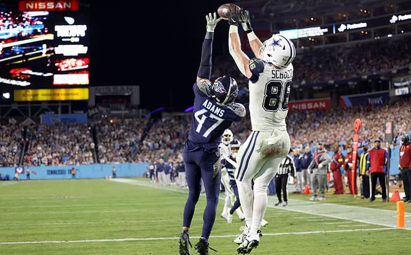 Dallas Cowboys 27-13 Tennessee Titans, Schultz scores two touchdowns,  summary: score, stats, highlights